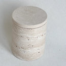 récipient en marbre wabi-sabi avec couvercle et boîte de rangement