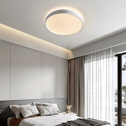 plafonnier led nordique simple rond pour décoration intérieure - vue 4 sur 14