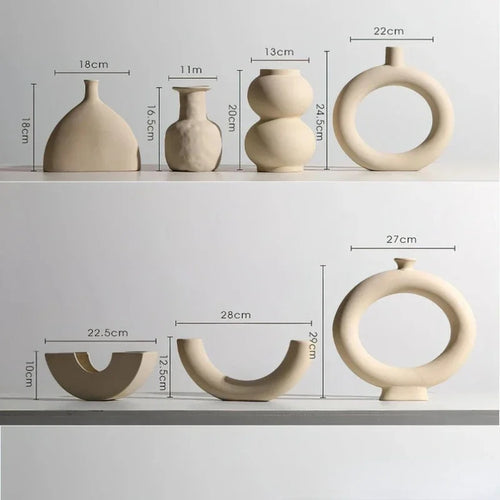 vase en céramique moderne pour fleurs séchées décoration intérieure - vue 4 sur 16