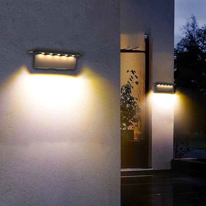 lot de 2 lampes solaires extérieures 5 led étanche intelligentes - vue 3 sur 10