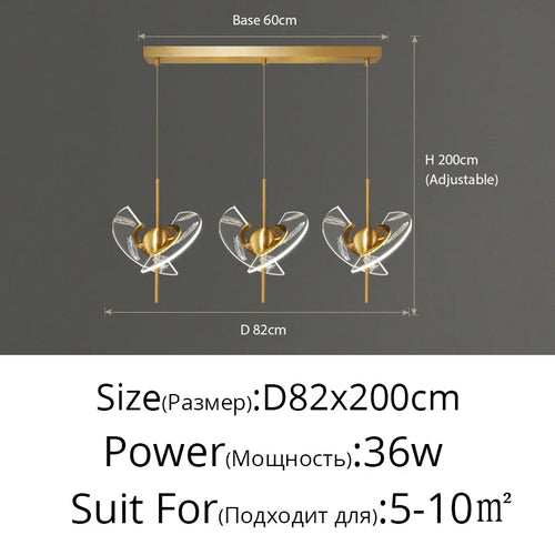 lustre moderne en cuivre pour décoration créative intérieur élégant - vue 13 sur 14