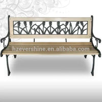 chaises de jardin en fonte et bois style antique