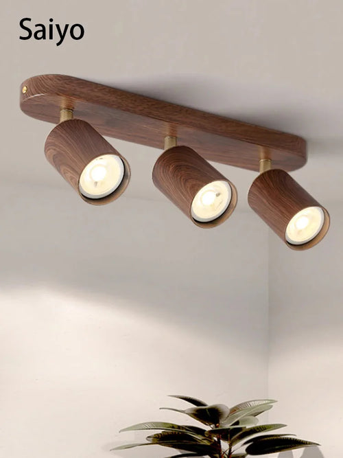 spot led en saillie avec ampoule remplaçable et têtes réglables - vue 2 sur 8