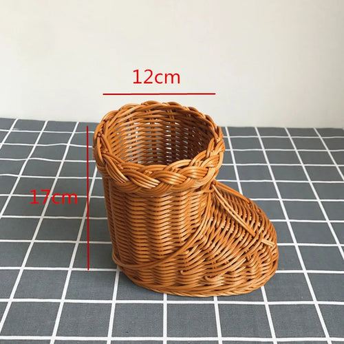 panier de rangement en rotin tissé style animal fait main - vue 26 sur 29