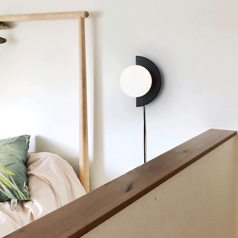 Applique murale LED demi-cercle nordic Macaron - vue 3 sur 10