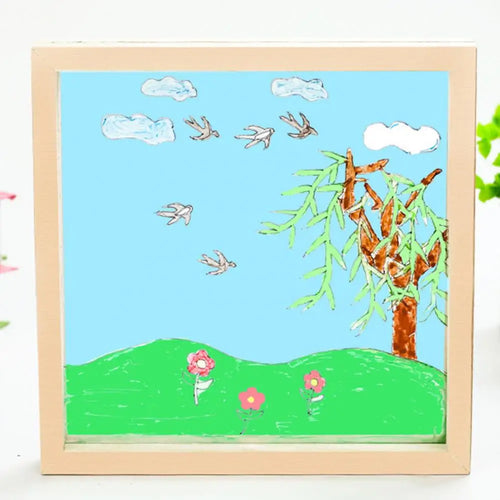 cadre photo en bois et verre acrylique pour enfants - vue 3 sur 7