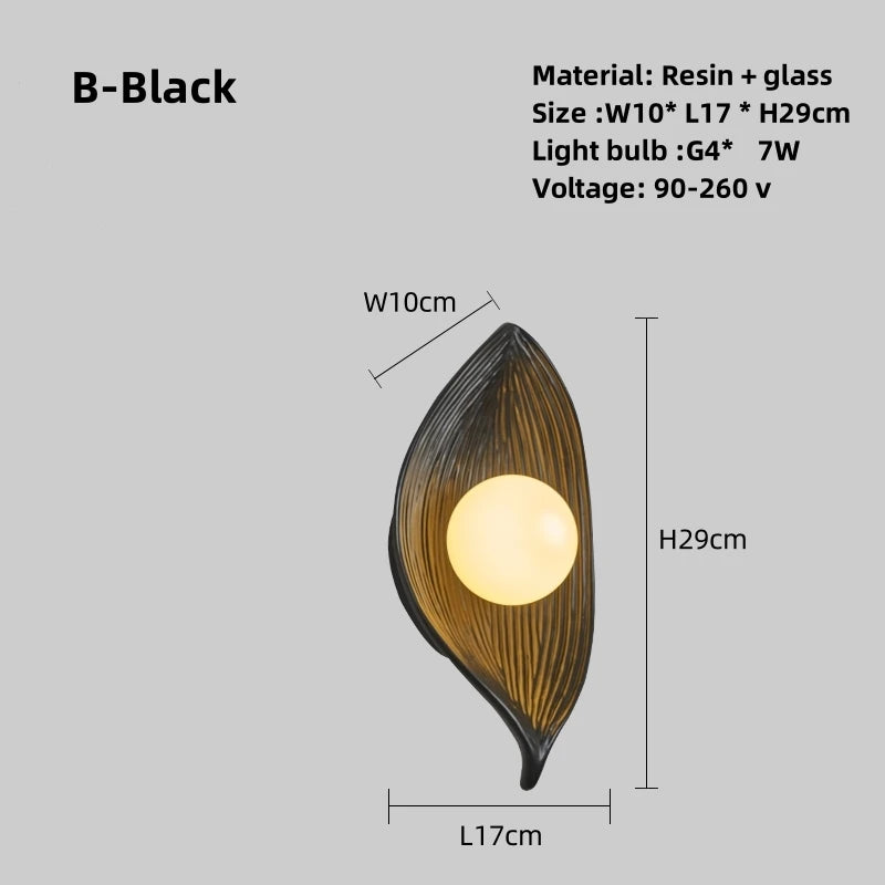 Wabi Sabi-Creative Boat LED Wall Light, Interior Resin Decorative Light, Designer, Hotel, Villa, Cafe, Aisle, G4 - vue 8 sur 9