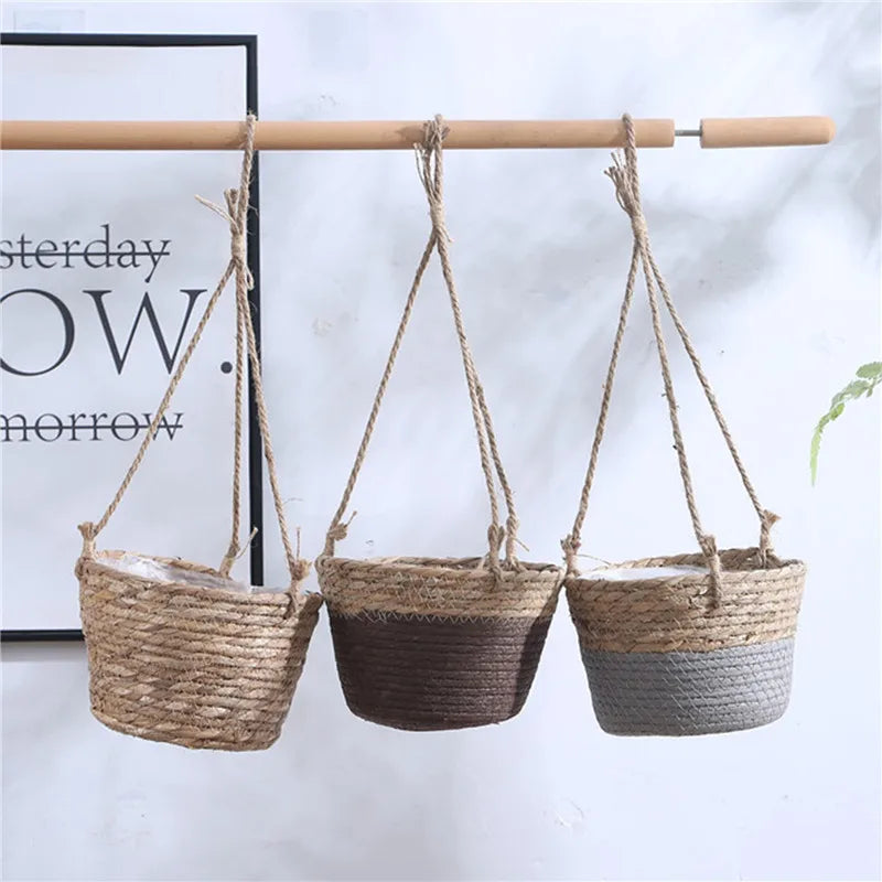 jardinière suspendue en macramé pour plantes d'intérieur et d'extérieur - vue 3 sur 10