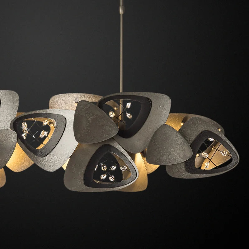 Lustre de salle à manger LED en cristal postmoderne - vue 6 sur 11