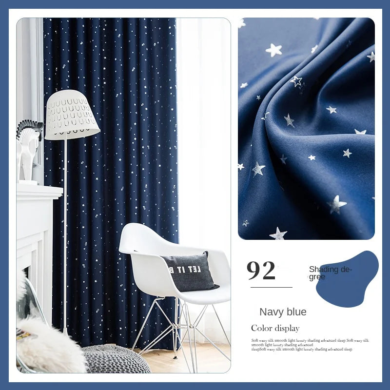 Rideau occultant plissé motif enfant salon chambre balcon - vue 10 sur 12