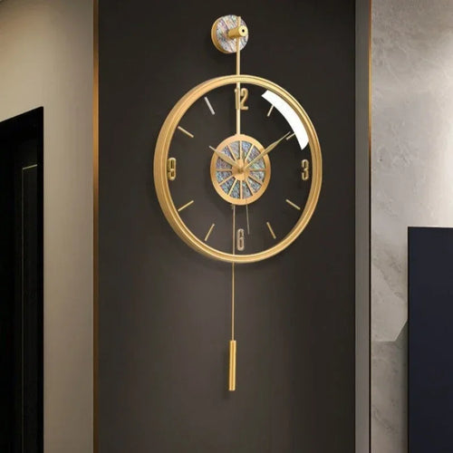 horloges murales de luxe modernes et silencieuses pour décoration créative - vue 4 sur 7
