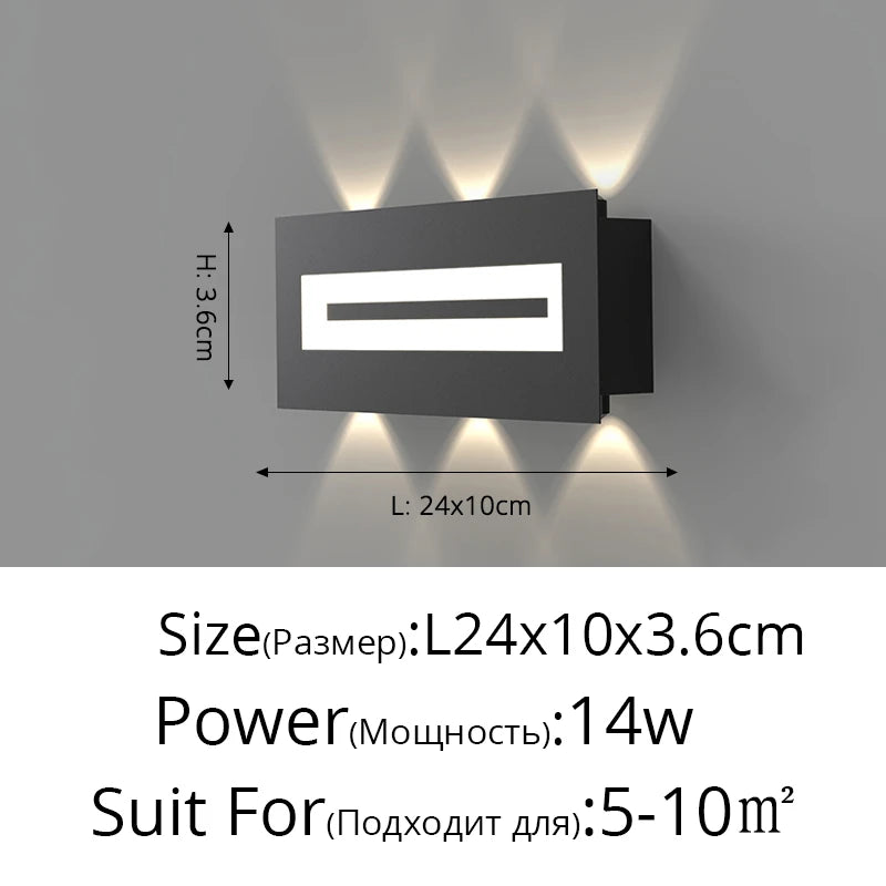 applique murale led double tête style nordique pour hôtel - vue 12 sur 12