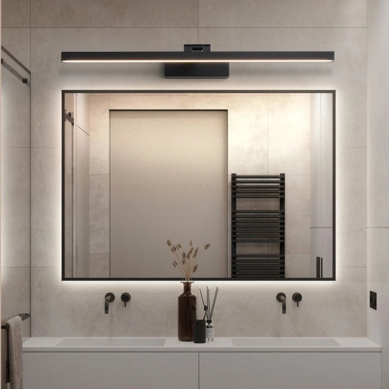 lampe de miroir nordique simple éclairage mural led anti-buée décoratif - vue 4 sur 8