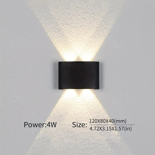 applique murale extérieure led étanche pour éclairage moderne - vue 5 sur 7