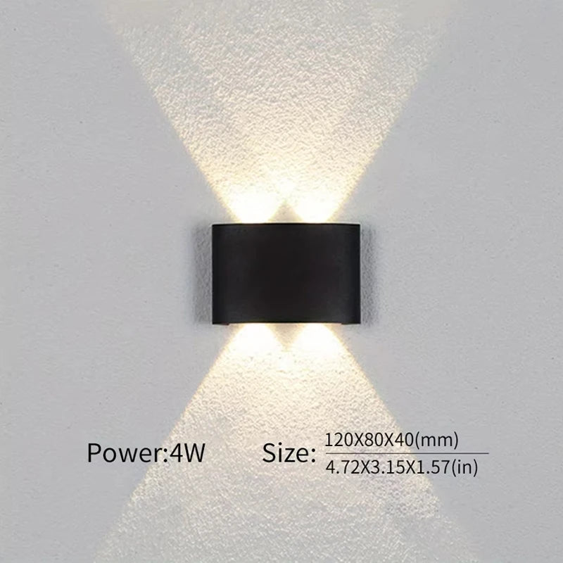 applique murale extérieure led étanche pour éclairage moderne - vue 4 sur 7