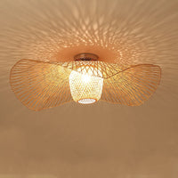 Style chinois LED E27 bambou lampes suspendues maison éclairage créatif pour Tatami salle à manger Restaurant Suspension Luminaire