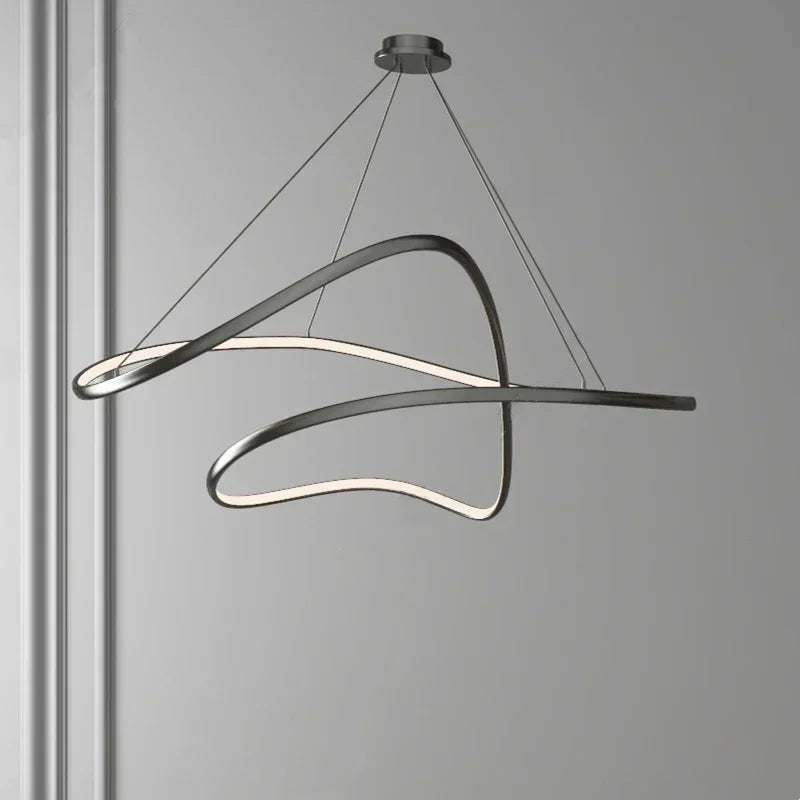 lustre led moderne suspendu pour décoration intérieure - vue 5 sur 10
