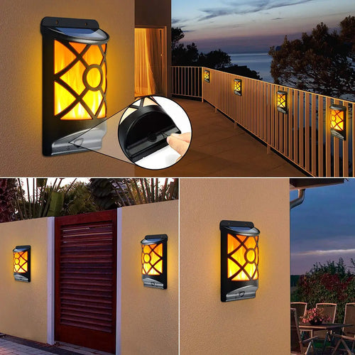 lampes solaires à flamme pour extérieur et jardin - vue 5 sur 6