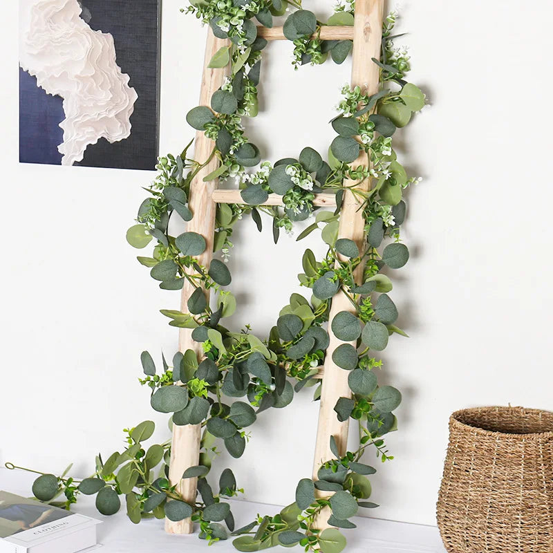 guirlande eucalyptus artificielle pour décoration de mariage et jardin - vue 1 sur 14