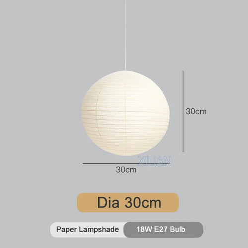 lustre vintage en papier led pour éclairage intérieur