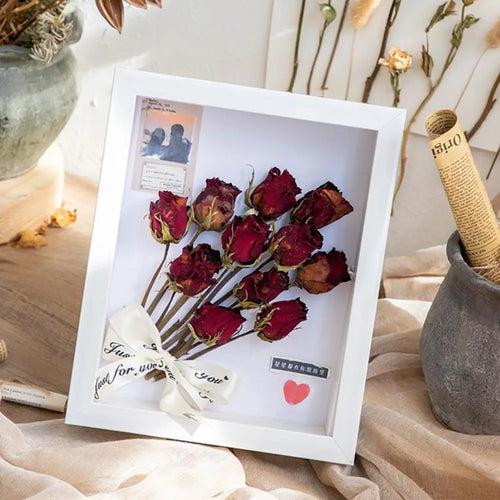 cadre 3d pour fleurs séchées ornement de bureau décor naturel - vue 2 sur 10