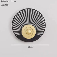 applique murale led ronde art déco pour ambiance chaleureuse