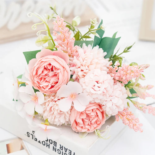 bouquets de mariée en soie pivoine décorations florales pour mariage - vue 9 sur 12