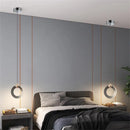 Lamp Modern LED Pendant Light Fixtures, Ring Pendant Lighting For Bedroom Bathroom Living Room, Small Hanging Pendant Light