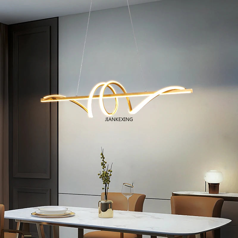 suspension LED rotative avec télécommande pour décoration intérieure - vue 6 sur 12