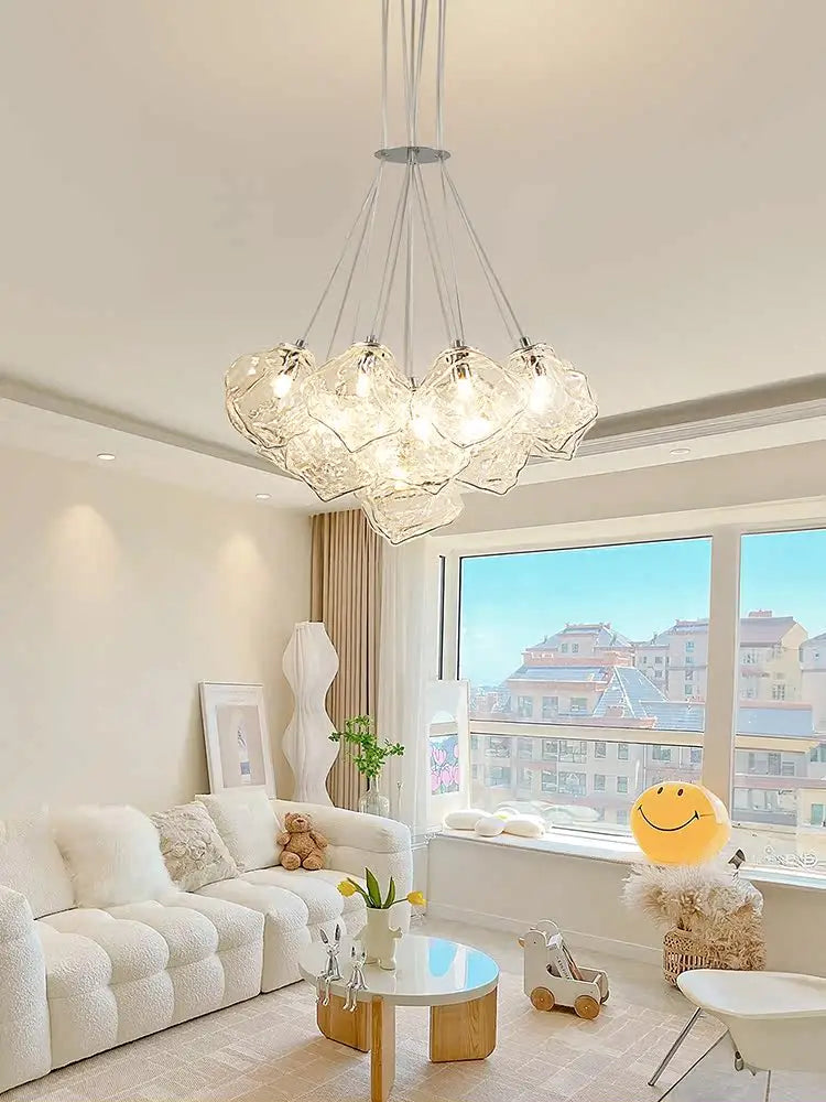 lustre moderne en forme de gâteau de glace pour décoration intérieure - vue 5 sur 9