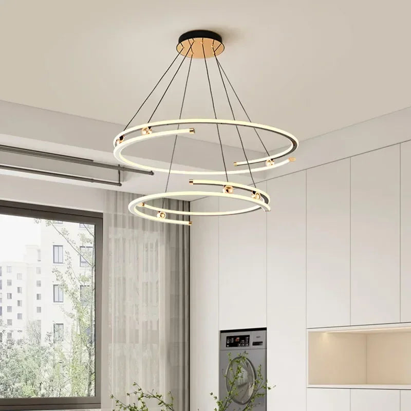 suspension led moderne pour décoration intérieure élégante - vue 6 sur 12