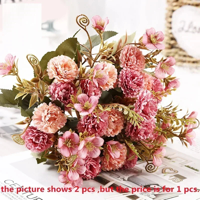 bouquet de lilas artificiels en soie pour décoration florale - vue 9 sur 12
