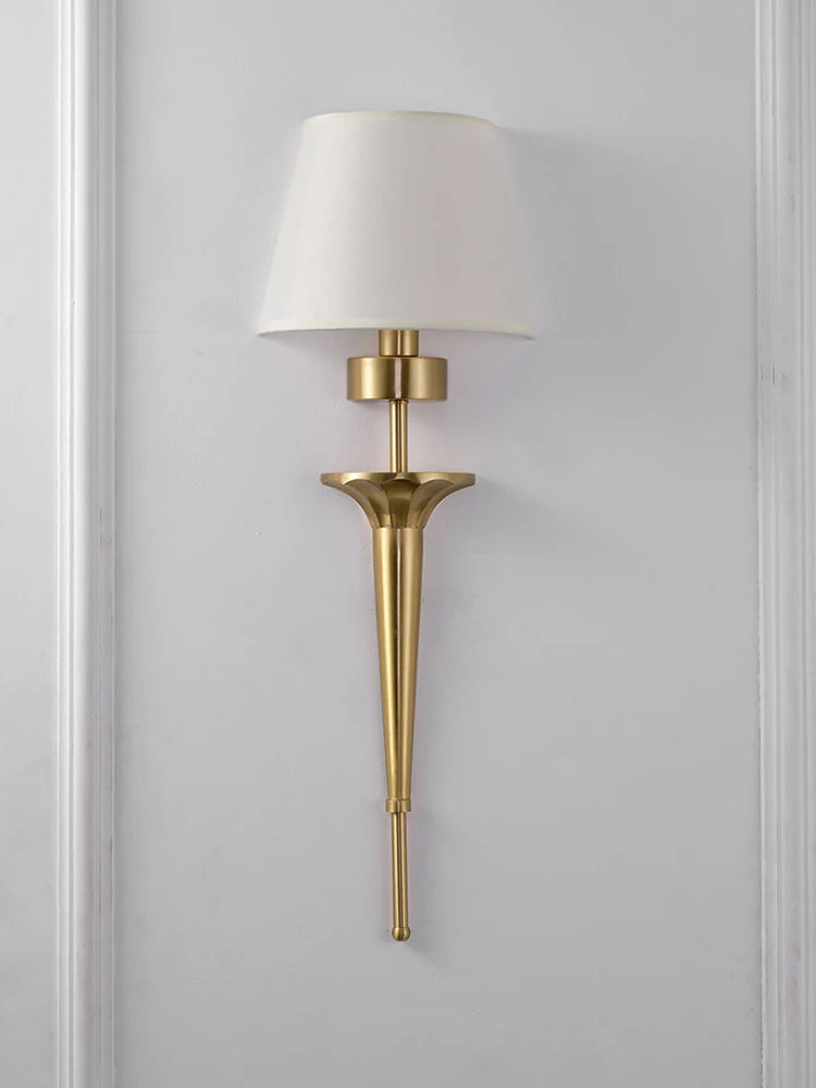 applique murale classique en cuivre led pour décoration maison - vue 4 sur 7