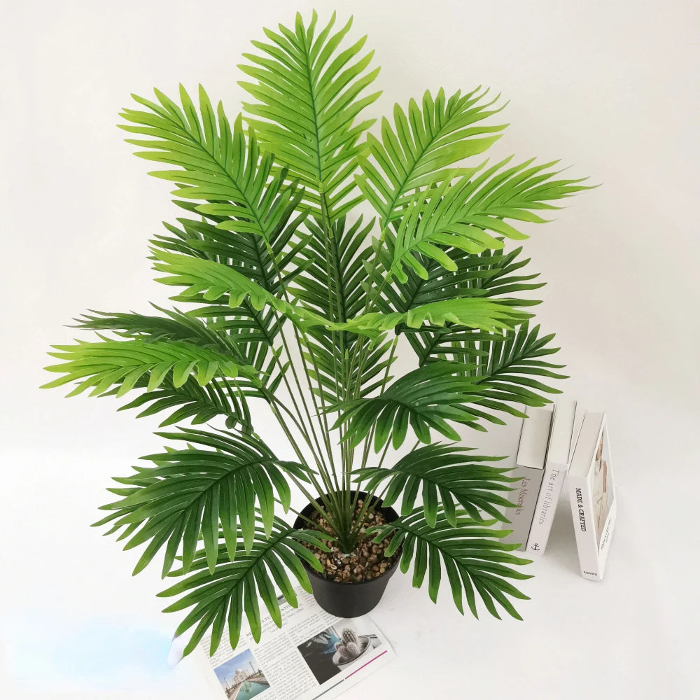 plante artificielle palmier tropical décoration jardin balcon intérieur extérieur - vue 8 sur 8