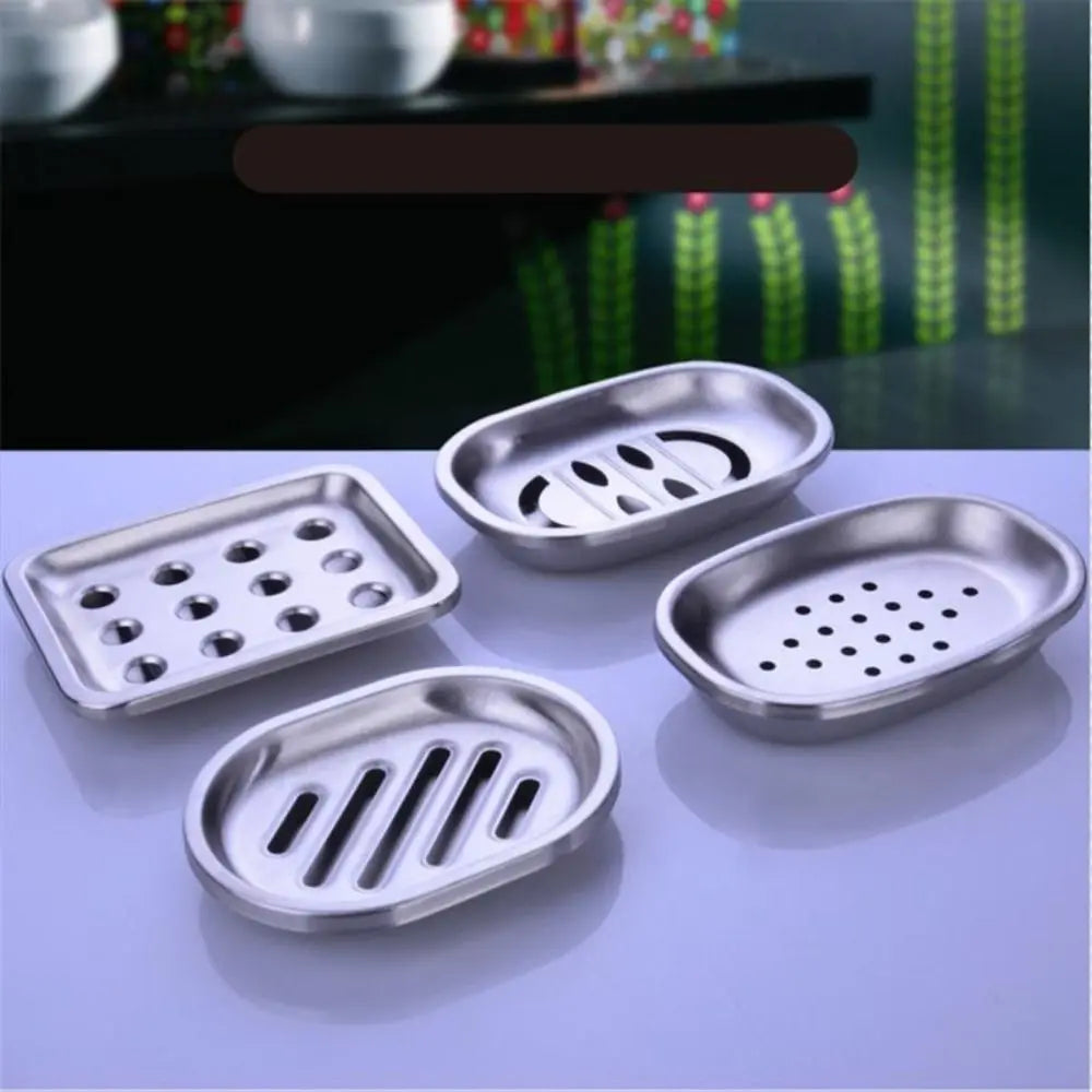 porte-savon double couche en acier inoxydable pour rangement durable - vue 4 sur 10