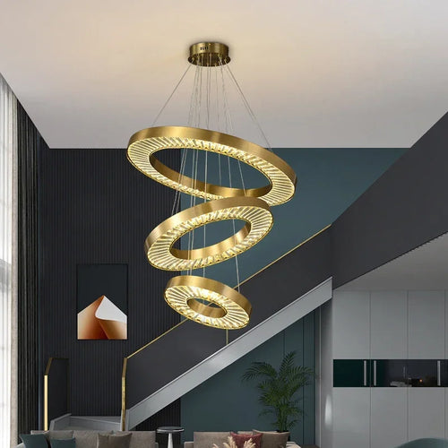 lustre en cristal à led design pour intérieur élégant - vue 2 sur 11
