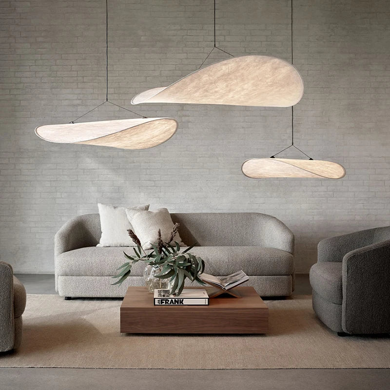 Lustre style soie LED salon salle à manger décoration de la maison chambre Loft - vue 3 sur 13