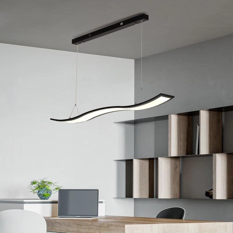 suspension led nordique pour cuisine et espaces intérieurs modernes - vue 3 sur 12