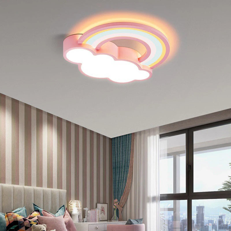 plafonnier led nuage lumière moderne pour chambre enfant - vue 5 sur 9