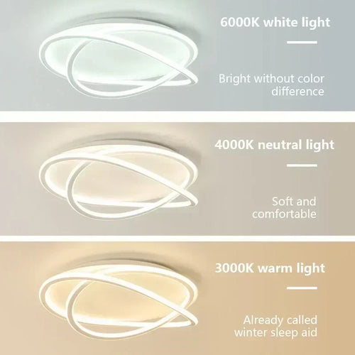 plafonnier moderne à leds pour décoration intérieure élégante - vue 5 sur 16