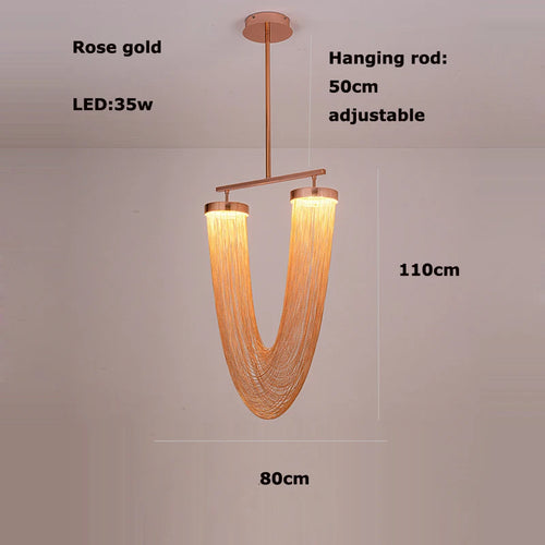 lustre vintage à led éclairage tendance pour intérieur - vue 10 sur 21