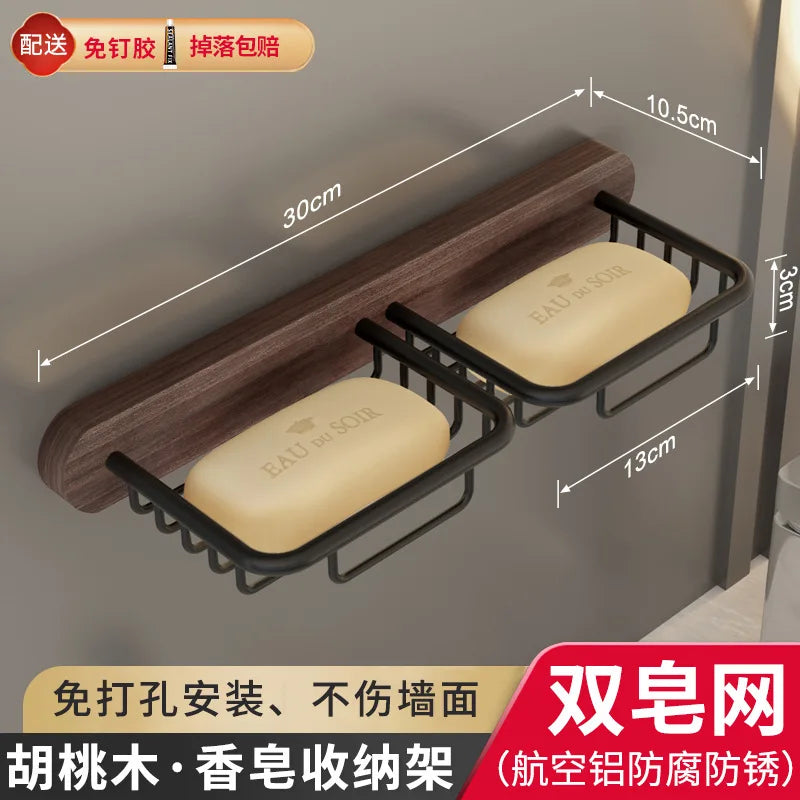 étagère murale en bois pour rangement de savon - vue 9 sur 10