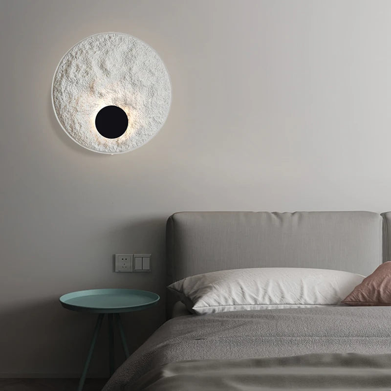applique murale led moderne en forme d'anneau style nordique décoratif - vue 5 sur 9