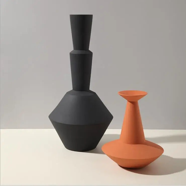 vase en céramique nordique décoration artisanale pour intérieur - vue 3 sur 10