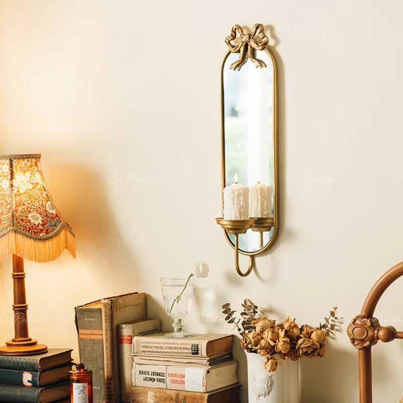 miroir mural antique en fer décoration suspendue élégante pour intérieur - vue 3 sur 7