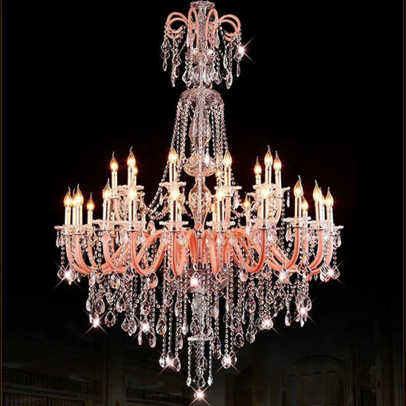 lustre moderne en cristal pour décoration intérieure élégante - vue 4 sur 12
