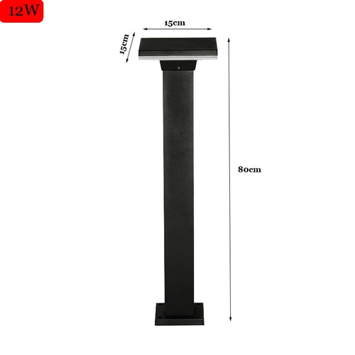 lampe extérieure moderne étanche pour jardin et parc - vue 12 sur 13