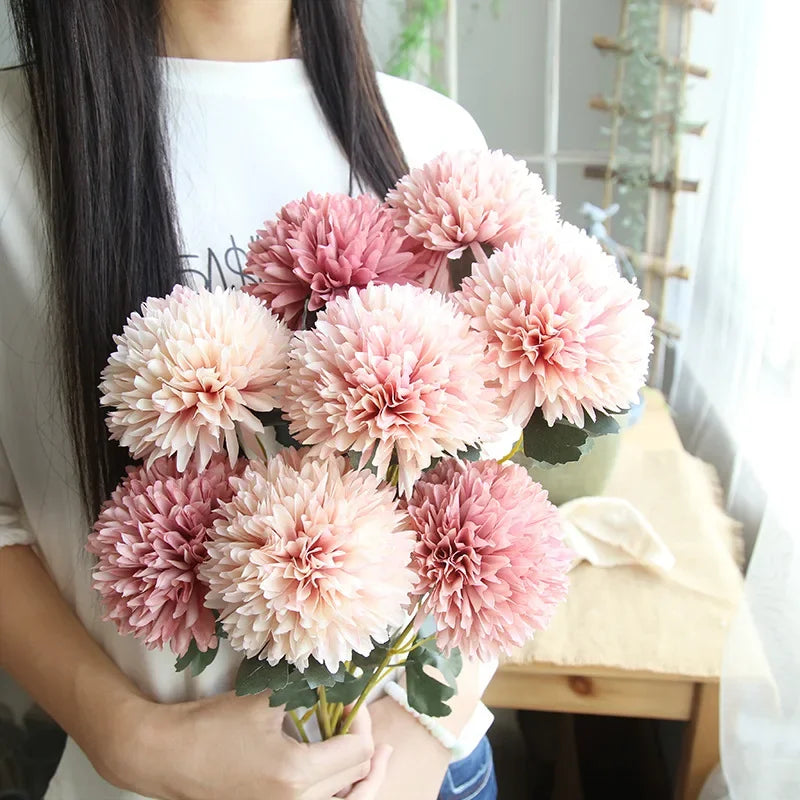 bouquet de fleurs artificielles pour décoration mariage et vases artisanaux - vue 4 sur 15