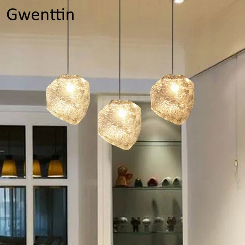 suspension en verre design pour décoration moderne intérieure - vue 2 sur 6