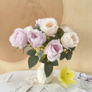 bouquet de roses artificielles en soie pour mariée décoration élégante